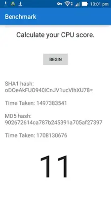 Benchmark android App screenshot 0
